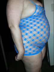 BBW wife shows off her hairy pussy and big booty