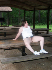 Pictures of the wife exposing herself in the park and other places