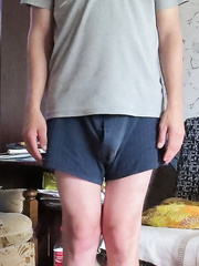 Some mix of trying wife's stuff when bored at home
