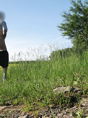 My naked butt outdoor and in the woods