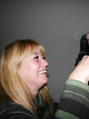 Blonde amateur fucked ad taking a load on her face and tits