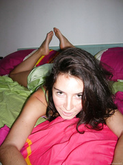 My wonderful wife posing for some adult risque pictures at home