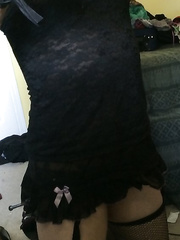 I LOVE to show off my little body male amateur cross dressser