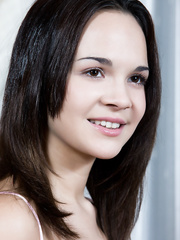 Oriental legal age teenager Ralina shows off her constricted cunt via wicked upskirts