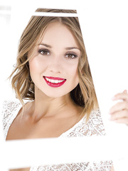 Winsome sexpot Linda positions on camera clothed in hot white underware