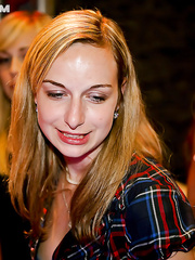 Ribald-minded amateurs going avid at the wild drunk party