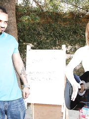 Legal Age Teenager chick Kirra Lynn has hawt interracial sex with a powerful wang