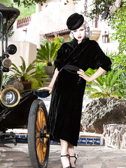 Alluring platinum blond honey posing in underware and nylons outdoor