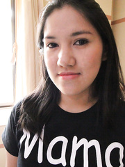 Fat Oriental gal Manilen widens for a close up fuck in her bushy youthful twat