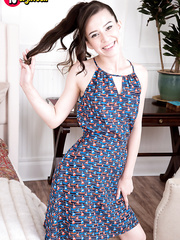 Slim legal age teenager gal loses her virginity on her eighteenth birthday