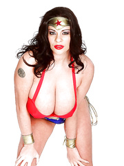 European mother I'd like to fuck Linsey Dawn McKenzie ripping off Wonder Woman