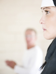 Smutty old stud takes a youthful nun's virginity out of any shame at all