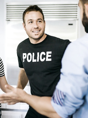 White legal age teenager drips cum from her cum-hole after being coercive to fuck a cop