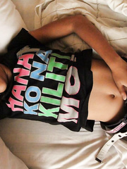 Oriental girl with a shaved cunt acquires screwed POV style by a Farang