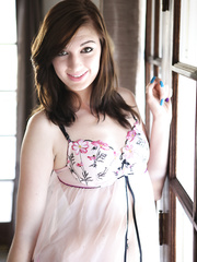 Gorgeous dark brown Alana Rains bows over to take hard BBC in interracial group-sex