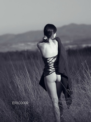 My sexy Asian wife outdoors exhibition III in the field