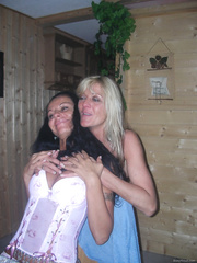 Mature swinging wives randy night in with partners sex party