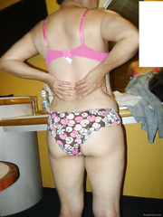 My wife showing hairy little body sexy photos in underwear