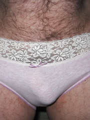 Some more photos of my favourite panties with dick bulge