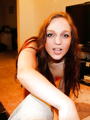 Lusty legal age teenager Anne Melbourne acquires her pink cookie cocked up and creampied