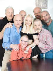 Youthful golden-haired maid Lolita Taylor acquires banged by concupiscent grandfathers