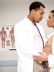 Nice-Looking nurse Kira Noir receives her love tunnel permeated by the doctor