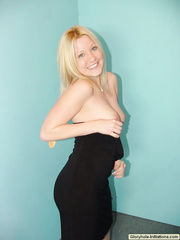 eighteen+ding-dong legal age teenager Brittney Blue goes topless during the time that giving a oral pleasure at a gloryhole