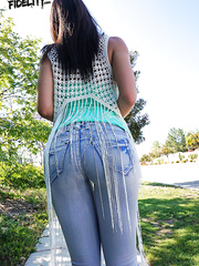 Legal Age Teenager cutie Aidra Fox takes a hard fucking after teasing her chap outdoors