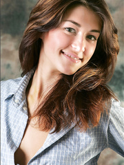 Glamour legal age teenager steps out of her taut jeans for wild topless closeups