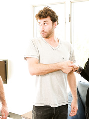 Breasty brunette hair Veronica Avluv does a mid air double penetration with her dudes allies