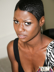 Short haired swarthy hooker Lux Play acquires done by a bunch of white males