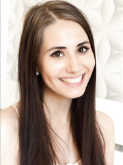 mother I'd like to fuck with large eyes and nice-looking face fondling her exposed melons and bawdy cleft