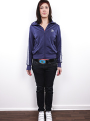 Plain Jane sort Marketa disrobes to model in the stripped for the 1st time