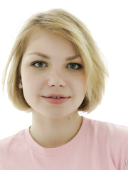 Bewitching eighteen year old with merry pantoons takes a sex toy to her virgin love tunnel