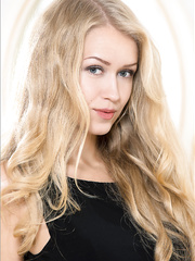 Nice-Looking blond with worthy large mambos & sexy booty widening stripped on her dresser