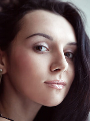 Youthful glamour angel Anatali removing sheer underware to air shaved love tunnel