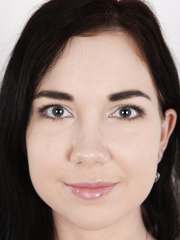 New faced Lucka peels her jeans for a nude interview photo session