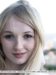 Golden-Haired glamour sweetheart Leona Sweetheart revealing miniature legal age teenager mangos whilst stripping