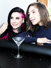 Pornstars Joanna Girl & Abella Danger have an interracial three-some with BBC