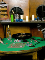 Wicked femdom Gina Killmer tortures her male pet's 10-Pounder and balls