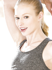 Loving non-professional female Avril Hall stays outdoors and strips