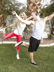 Slender blond honey receives screwed tough for a ejaculation on her tongue