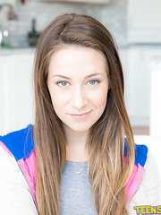 Legal Age Teenager chick Cassidy Klein bares her trimmed bawdy cleft and petite whoppers