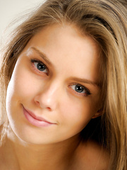 Enchanting legal age teenager beauty Kristel A showcases her smooth wet crack in the bare