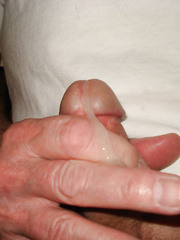 Showing my cock hard with precum and cum masturbating pics