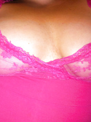 My girlfriend being sexy and having fun exposing her big breasts