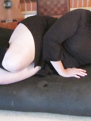 Me and my new brown skirt new boots and pussy amateur BBW