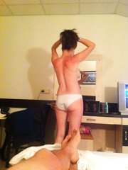 My so sexy wife I love to share her photos getting ready in room