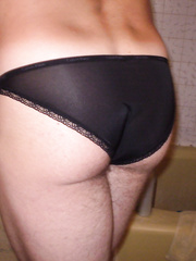 Wearing my favorite sexy hot tight little panties showing of my bum