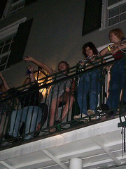 Mardi Gras lovelies baring all body painted women exposing breasts